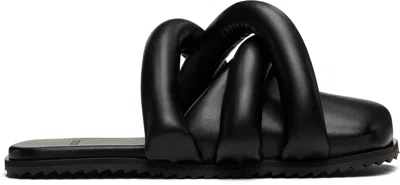 Yume Yume Black Closed Toe Tyre Slide Loafers