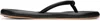 Yume Yume Black Eight Flip Flops In Black