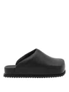Yume Yume Black Faux Leather Truck Sandals In Black