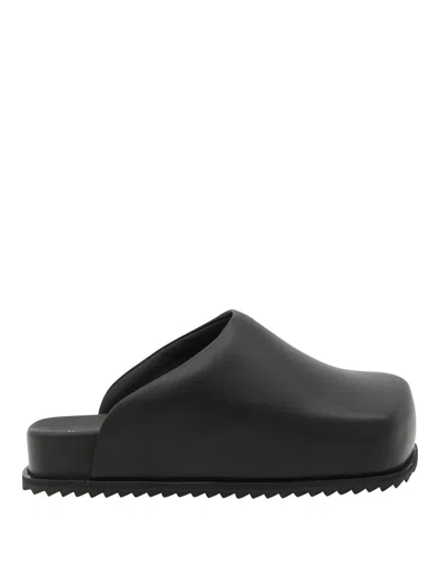 Yume Yume Black Faux Leather Truck Sandals