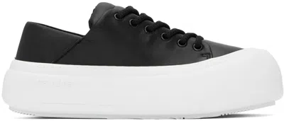 Yume Yume Black Goofy Sneakers In Black Recycled Leath