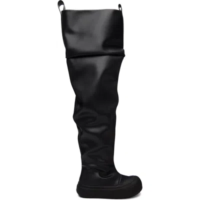 Yume Yume Black High Fisherman Tall Boots