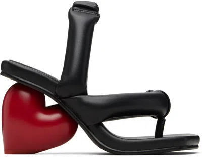 Yume Yume Black Love Heeled Sandals