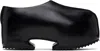 Yume Yume Black Platform Clogs In Shiny Black