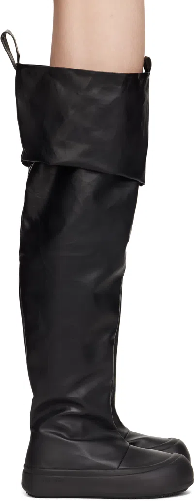 Yume Yume Black Thigh High Fisherman Boots