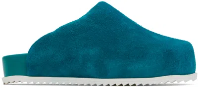 Yume Yume Blue Truck Slide In Turqouise Suede