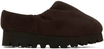 Yume Yume Brown Camp Loafers In Chocolate Suede