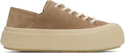 Yume Yume Brown Goofy Sneakers In Cappuccino Suede