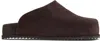 Yume Yume Brown Truck Slides In Mogano Suede
