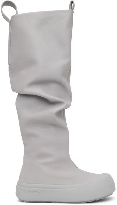 Yume Yume Gray Fisherman Boots In Grey