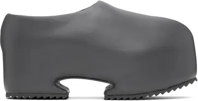 Yume Yume Gray Platform Clogs In Graphite