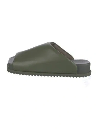Pre-owned Yume Yume Leather Mules In Green
