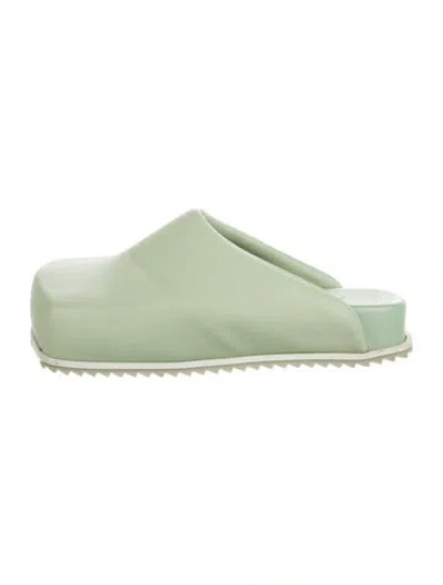 Pre-owned Yume Yume Leather Mules In Green