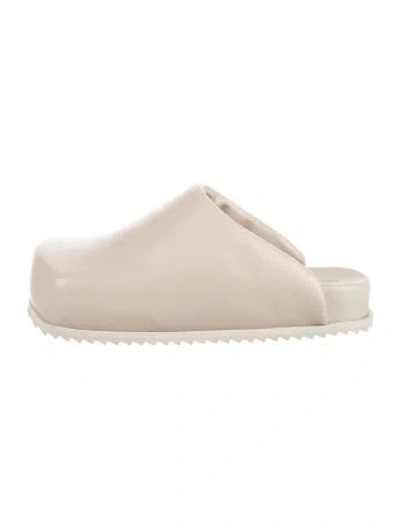 Pre-owned Yume Yume Leather Mules In Neutral