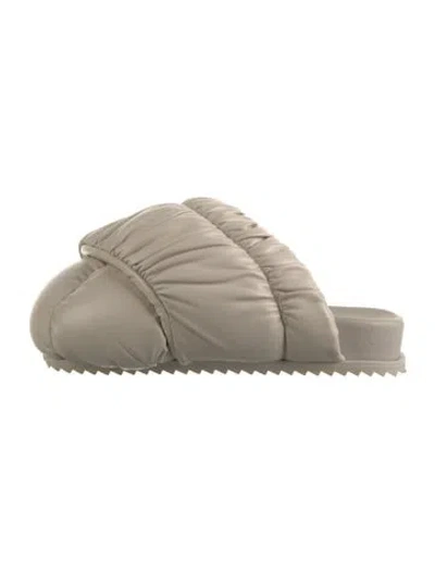 Pre-owned Yume Yume Leather Slides In Neutrals