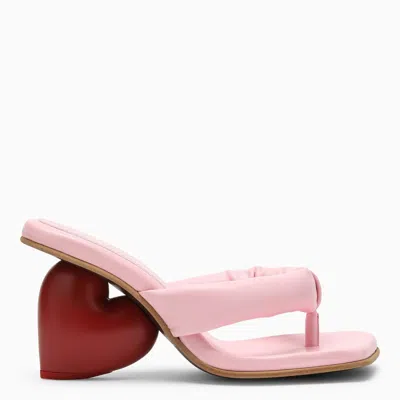 YUME YUME YUME YUME LOVE PINK VEGAN LEATHER SANDALS