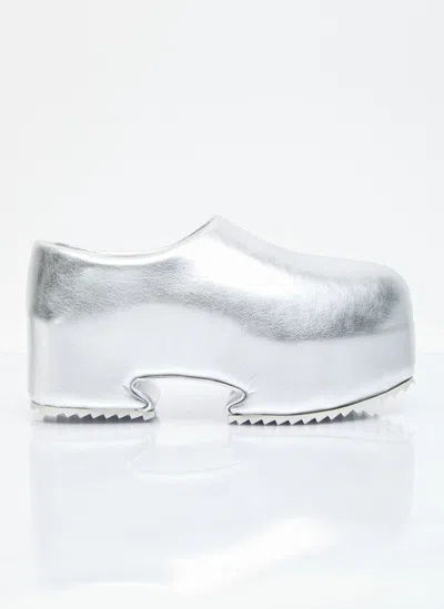 Yume Yume Metallic Platform Clog In Silver