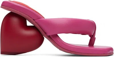 Yume Yume Pink Love Mule Sandals In Multi