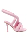 Yume Yume Circular Heel 110mm Mules In Nude & Neutrals