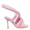 Yume Yume Circular Heel 110mm Mules In Pink