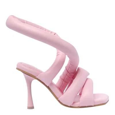 Yume Yume Circular Heel 110mm Mules In Pink