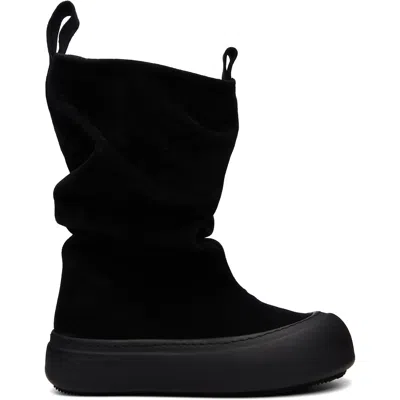 Yume Yume Ssense Exclusive Black Low Fisherman Chelsea Boots
