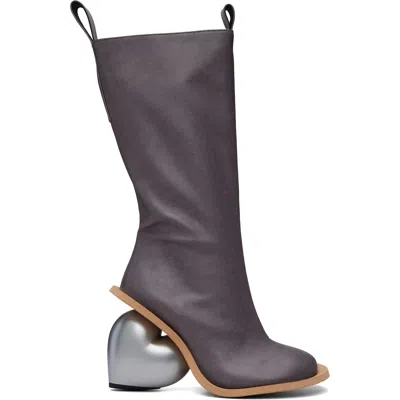 Yume Yume Ssense Exclusive Gray Love Tall Boots In Multi