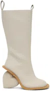 Yume Yume Ssense Exclusive Off-white Love Boots In Rainday