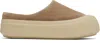Yume Yume Tan Goofy Slip-on Loafers In Cappuccino Suede