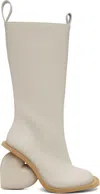 Yume Yume White Love Boots In Rainday