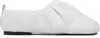 Yume Yume White Wrinkled Loafers In White