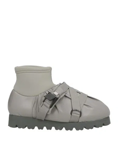 Yume Yume Woman Ankle Boots Grey Size 7 Textile Fibers In Gray