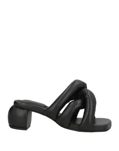 Yume Yume Woman Sandals Black Size 6 Synthetic Material