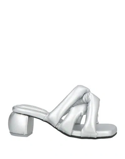 Yume Yume Woman Sandals Silver Size 7 Synthetic Material