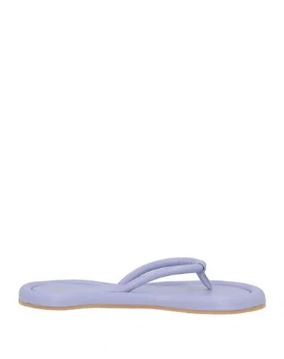 Yume Yume Woman Thong Sandal Lilac Size 9.5 Textile Fibers In Purple