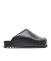 Yumeyume Square Toe Muller Shoes In Black