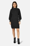 Yumi Bead Detail Knitted Sweater Dress In Black