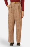 Yumi Check Wide Leg Pants In Multi