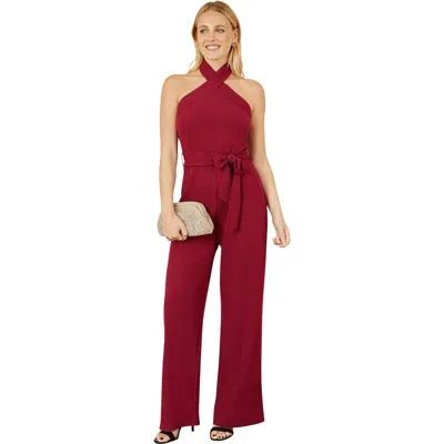 YUMI YUMI CROSS OVER HALTER NECK JUMPSUIT