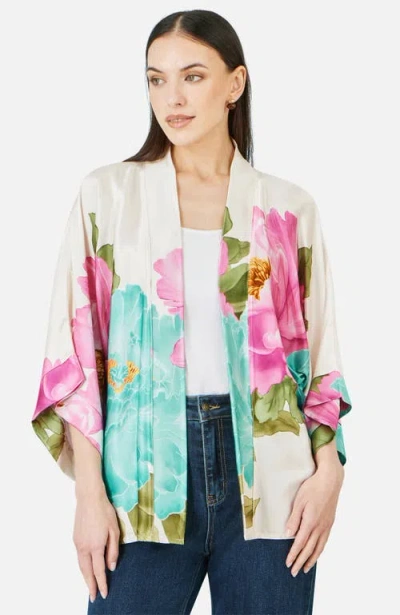 Yumi Floral Print Relaxed Jacket In Multi