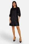 Yumi Hanging Sequin Tunic Dress In Black