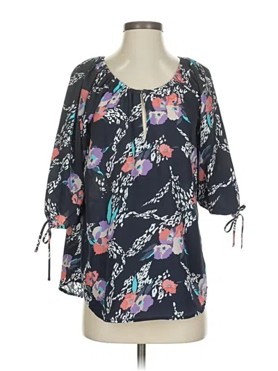 Pre-owned Yumi Kim 3/4 Sleeve Blouse In Black