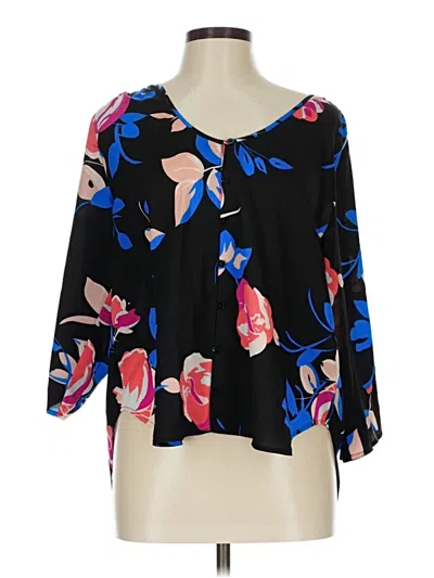 Pre-owned Yumi Kim 3/4 Sleeve Blouse In Black