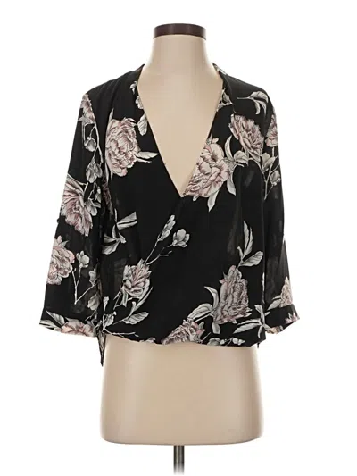 Pre-owned Yumi Kim 3/4 Sleeve Blouse In Black