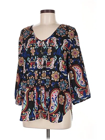 Pre-owned Yumi Kim 3/4 Sleeve Blouse In Blue