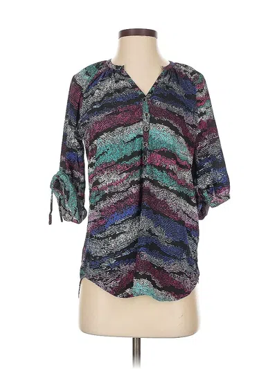 Pre-owned Yumi Kim 3/4 Sleeve Blouse In Blue