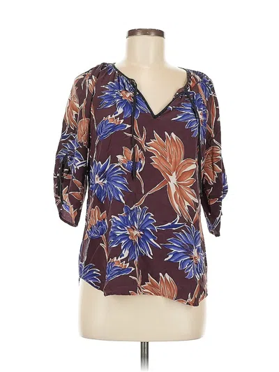 Pre-owned Yumi Kim 3/4 Sleeve Blouse In Brown
