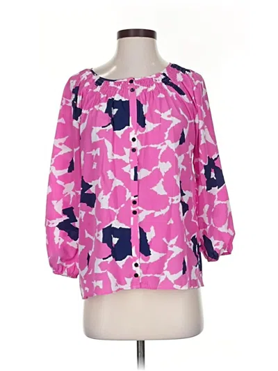 Pre-owned Yumi Kim 3/4 Sleeve Blouse In Pink