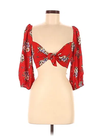 Yumi Kim 3/4 Sleeve Blouse In Red