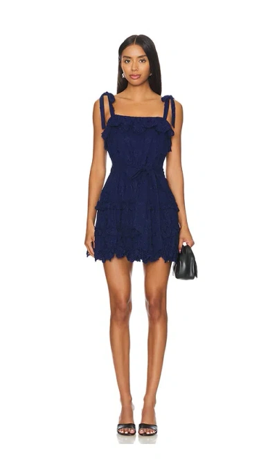 Yumi Kim Amira Dress In California Eyelet Navy